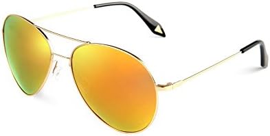 Genuine polarized sunglasses male and female couple Colorful fashion classic retro sunglasses yurt tide (Orange)