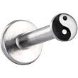 Surgical Steel Black and White Yin Yang Logo Push In Labret