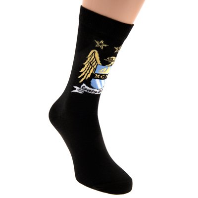 Manchester City FC. Mens Crest Dress Socks 6-11