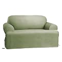 Sure Fit Cotton Duck T-Cushion Loveseat Collection