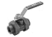 Jomar 101-998 Stainless Steel 2 Socket Weld T/S-CS 2002N-SS-DUE Full Port Five Piece Double Union Carbon Steel Ball Valve with Lever Handle and Hostaflon-TFM 1600 Modified Seats 101-998