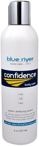 Confidence - Aromatherapy Body Wash for Men with Cedarwood and Juniper Berry. 100% Pure Essential Oils. Blue River
