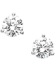 Pair 1 CT TW 14K White Gold Diamond Earring