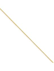 .6mm, 14 Karat Yellow Gold, Round Snake Chain - 20 inch