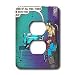 Londons Times Star Wars and Star Trek Cartoons - R2D2 In Therapy - Light Switch Cover...