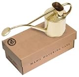 Haws V185 2 Pint Indoor Brass Watering Can includes Rose
