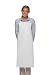 DayStar 521 Bib Apron w/Pencil Pocket - White - 35