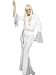 70er Jahre Abba Dancing Queen Kostüm Weiß 40/42