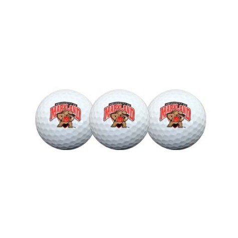 Maryland Terrapins Ncaa Golf Ball 3-pack