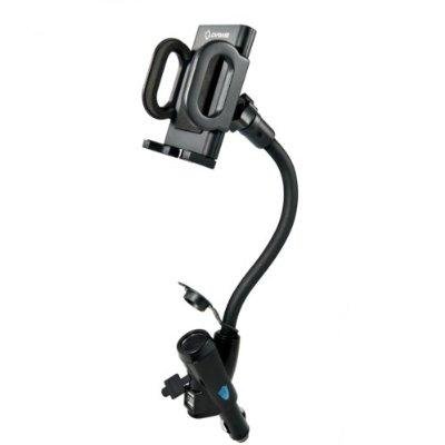 CAPDASE Car Charger Holder カーチャージャーホルダー （充電用USBポート２口，シガーソケット予備口搭載 車載アダプター） 並行輸入品 CA00-H101