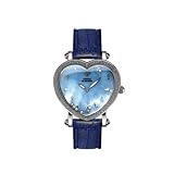 Floating Diamonds Watch, Aqua Master Ladies Floating Diamond Heart Watch, 0.30 ctw