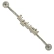316L Surgical Steel Industrial - Freak - 14g Ear Wire - 1.5 inch in Length