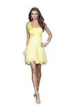 IMAGE OF La Femme 15140, One Shoulder Short Dress