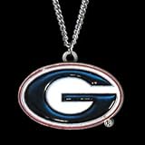 Georgia Bulldogs Logo Pendant on Chain (Set of 2)