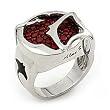 Red Stingray Round Ring