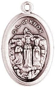 Rosarybeads2u Knock Knok Silver Metal Charm Medal Pendant, Chain &amp; Box