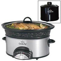 Rival SCVPE503-RS 5-Quart Crock Pot Slow Cooker w Bonus by Rival