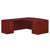 Summit Cope Bow Front LDesk with Left Return