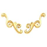 Left 14K Yellow Gold Ear Trim