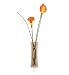 (07410994) Artificial Floral Small Cala Lily in Glass Mirror Vase in Household & Kitchen