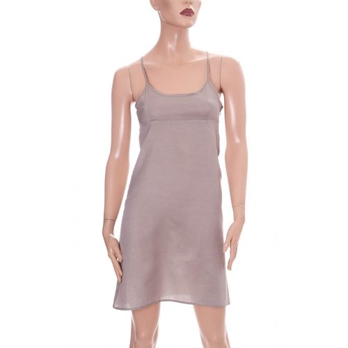 BOSS by HUGO BOSS Kleid greige, Gr.34/XS - 100% Seide
