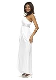 Traumhaftes Abendkleid im Toga Stil, Farbe weiß, Gr.38 von Astrapahl 31SgcHmxwML. SL160 Traumhaftes Abendkleid im Toga Stil, Farbe weiß, Gr.38 von Astrapahl