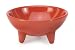 Chantal Ceramic Talavera Style 6 Ounce Mocajete Bowl, Glossy Cinnabar