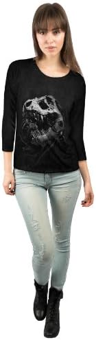 Yizzam- Ajari T Rex Dinosaur- Ladies Womens 3/4 Sleeve -Medium
