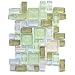 Hakatai Ashland Arcadia Iridescent Blend Multi-size Glass Mosaic Tile
