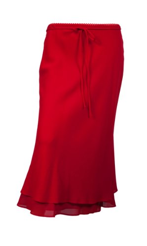 eVogues Plus size Layered Long Skirt