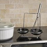 Double Spoon Rest (Black)