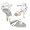 Borgo degli Ulivi Silver Strappy High-heel Leather Sandal Shoes 9.5 US | 7 UK | 40 EU