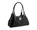 Valencia Silver Hardware Bag in Black / Khaki