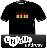 T-Qualizer CLASSIC ( Equalizer LED Leucht T-Shirt ), Größe:XL