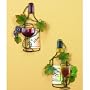 Red Wine / White Wine Wall Art ~ Wall Decor Wall Mount Sculpture, Set of 2 ~ Great Gifts for Wine Lover