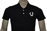 True Religion Brand Jeans Men's U Logo Polo Shirt-Black