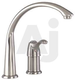 Gerber Allerton Series 40160SS Single Handle Kitchen Cast Spout Faucet with 8-3 4 Spout... by Gerber