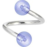 Spiral Twister - BLUE MIST Belly Button Ring - B0002T2GX8