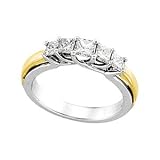 14K Two-Tone Gold Diamond Anniversary Band - 1.00 Ct.TW