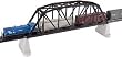 HO KIT Code 83 18" Through Truss Bridge, Black