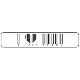  I LOVE BRAUN BAR CODE  STREET SIGN by topexpressions