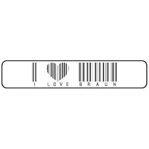  I LOVE BRAUN BAR CODE  STREET SIGN by topexpressions