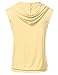 J.TOMSON Women's Basic Sleeveless Hoodie Vest Tank Top with Kangaroo Pocket