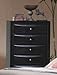 Coaster Home Furnishings Briana 5-Drawer Chest Black, 16.9