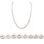 AugustinaJewelry Single Strand 22 Inch 6-7mm white Oval Shape Freshwater Cultured Pearl Necklace