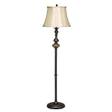 Kichler Lighting 74234 Clayton 58.5-Inch Portable Floor Lamp, Restoration Bronze and Marble Accent with Champagne Soft Back Shade Reviews