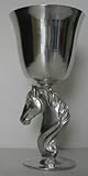 IMAGE OF Solid Horse Pewter Goblet