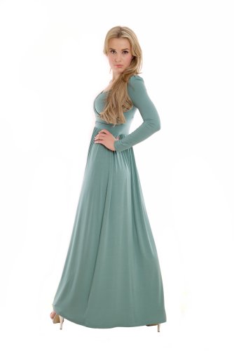 chinese dress ladies Dasha Maxi Dress Blue
