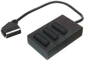 SCART SPLITTER BOX 3 WAY 0.5MTR