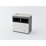 Cosco Products Willow Lake Changing Table, Light Slate Gray/White Stipple